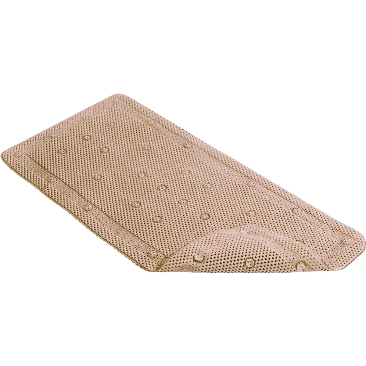 ConTact 17 In. x 36 In. Taupe Rubber Bath Mat Image 1