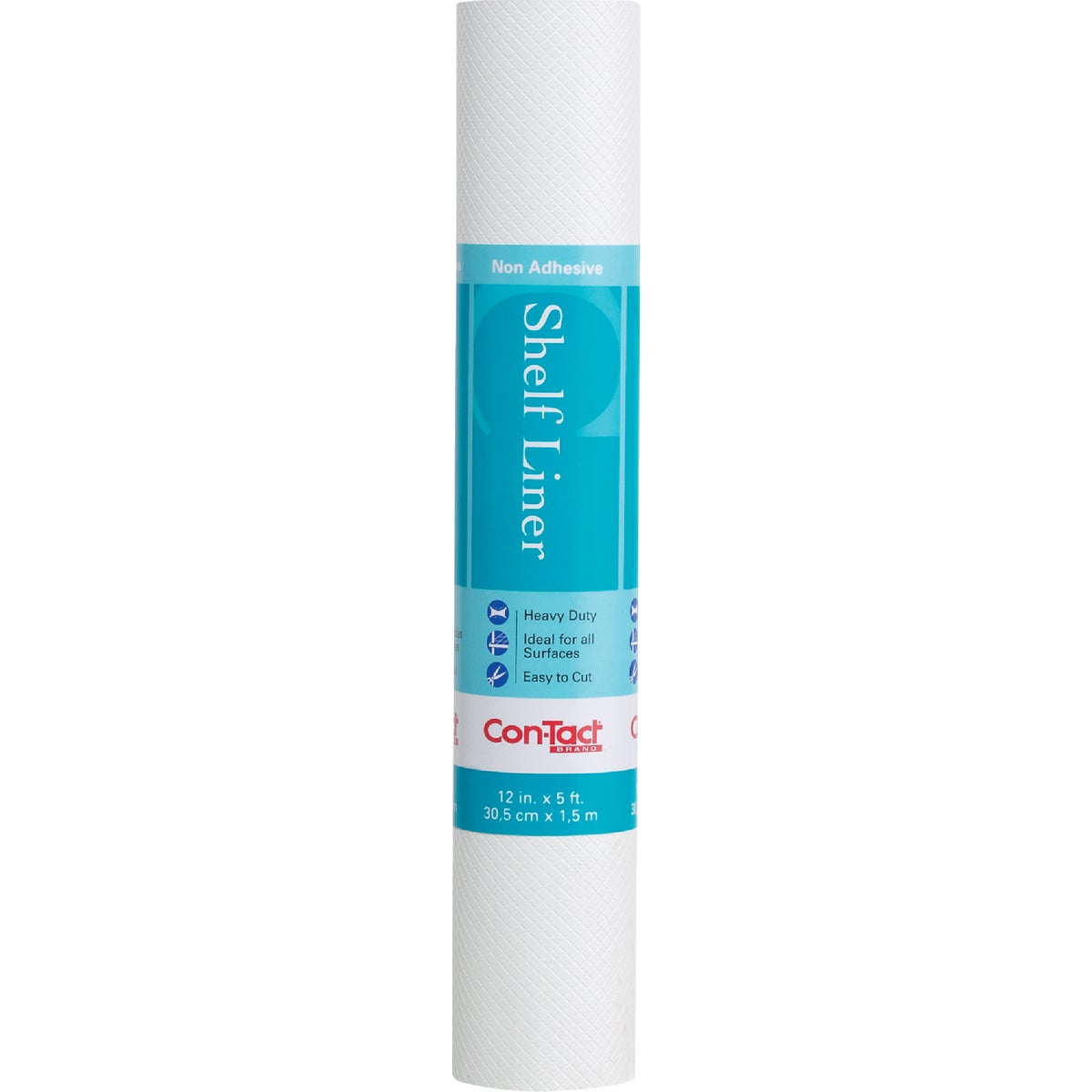Con-Tact 12 In. x 5 Ft. White Non-Adhesive Shelf Liner Image 2