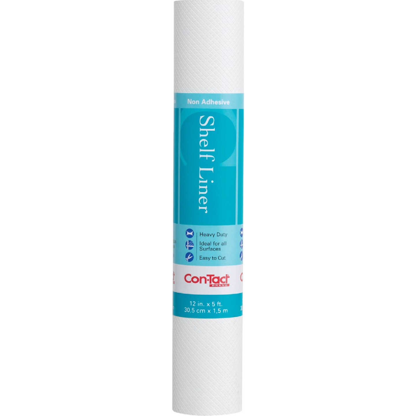Con-Tact 12 In. x 5 Ft. White Non-Adhesive Shelf Liner Image 2