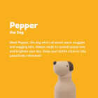 Ad-N-Art 16 Oz. Bestie Animal Insulated Water Bottle, Beige Dog Image 2