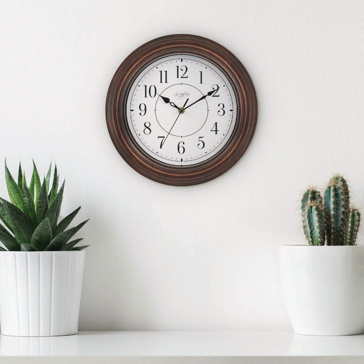 La Crosse Clock Co. 12 In. Evelyn Wall Clock Image 3