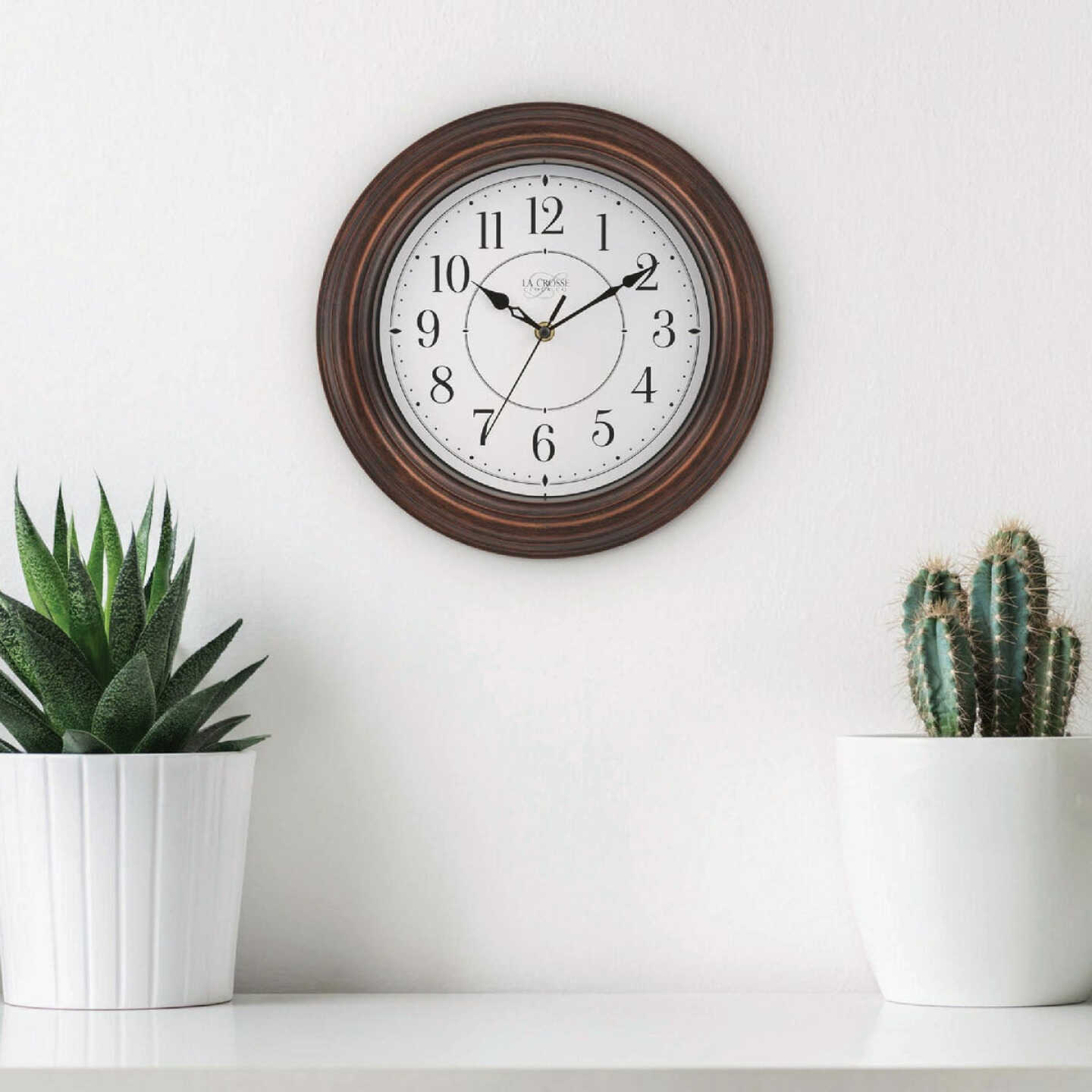 La Crosse Clock Co. 12 In. Evelyn Wall Clock Image 3