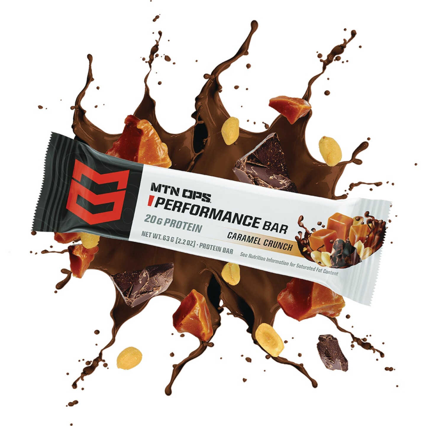 MTN OPS Performance Conquer Caramel Crunch Protein Bar Image 1