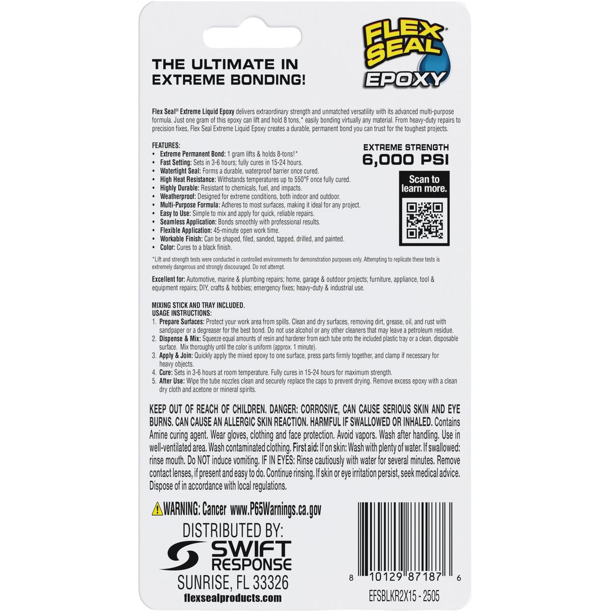 Flex Seal Epoxy 0.5 Oz. Extreme Liquid, Black (2-Pack) Image 8