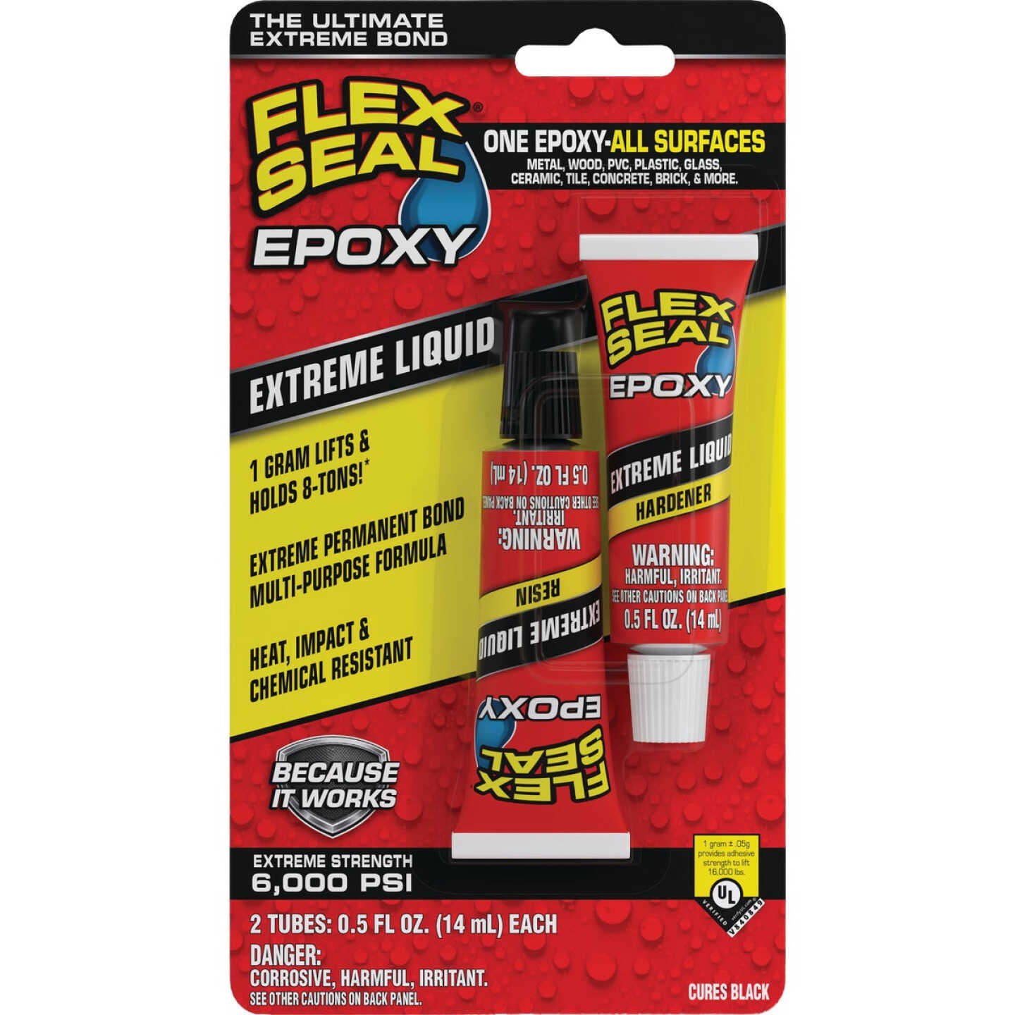 Flex Seal Epoxy 0.5 Oz. Extreme Liquid, Black (2-Pack) Image 2