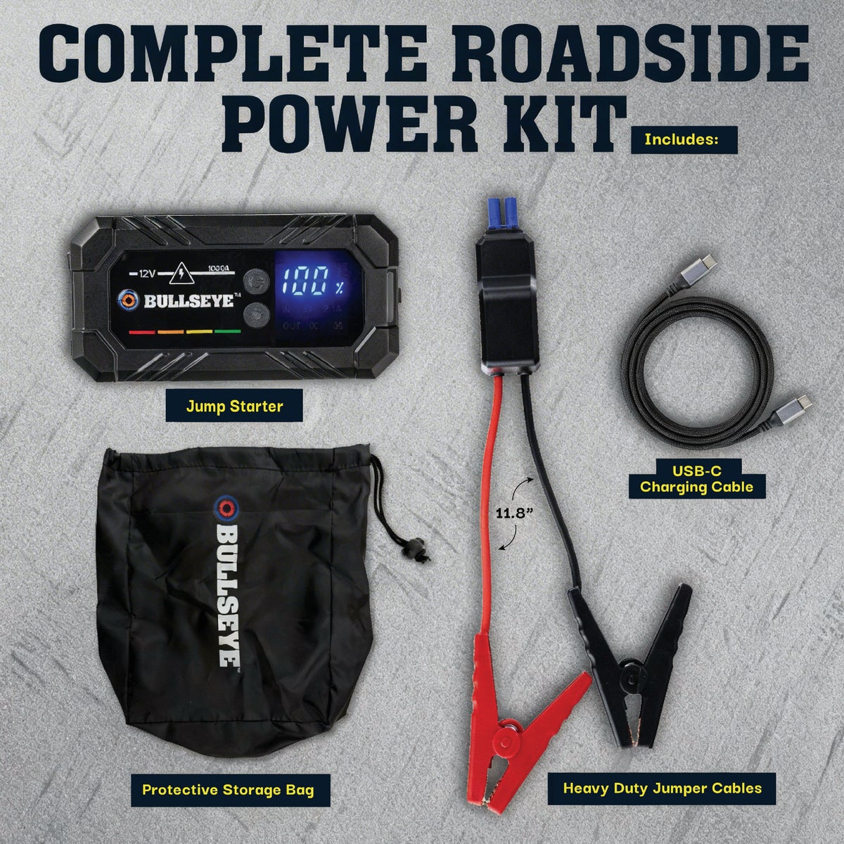 Bullseye 1000 Amp 12-Volt Rechargeable Jump Starter Image 2