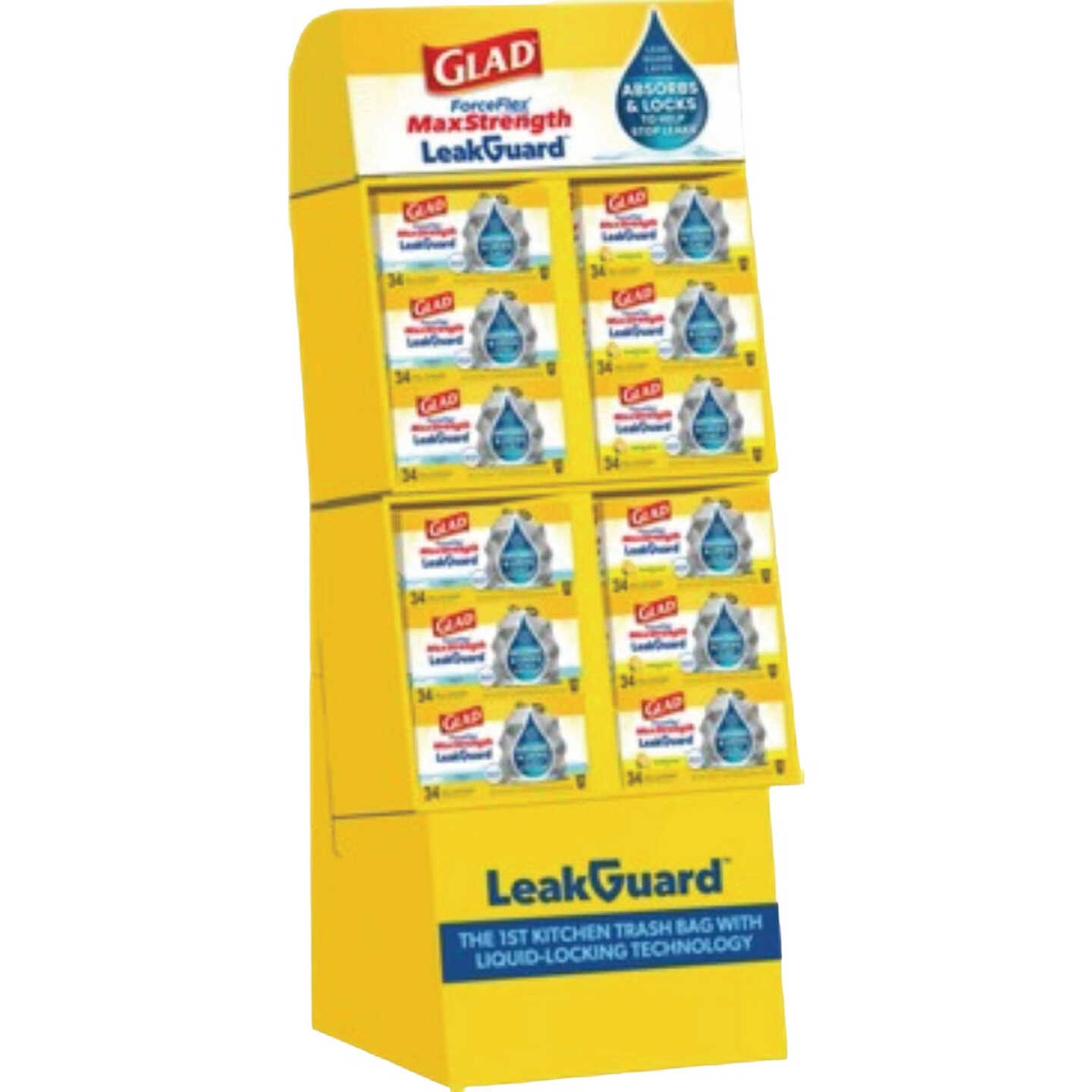 Glad 13 Gal. ForceFlex MaxStrength LeakGuard Tall Kitchen Drawstring Trash Bag Display Image 1