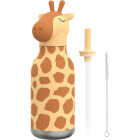 Ad-N-Art 16 Oz. Bestie Animal Insulated Water Bottle, Giraffe Spots Image 1