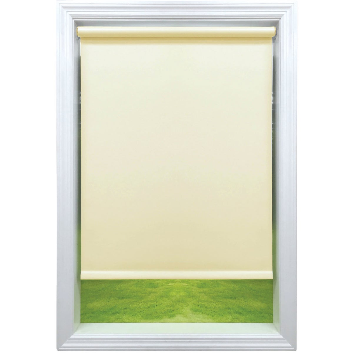 Friedland Shades Galaxy 37-1/4 In. x 78 In. Ivory Medium Room Darkening Vinyl Roller Shade Image 2