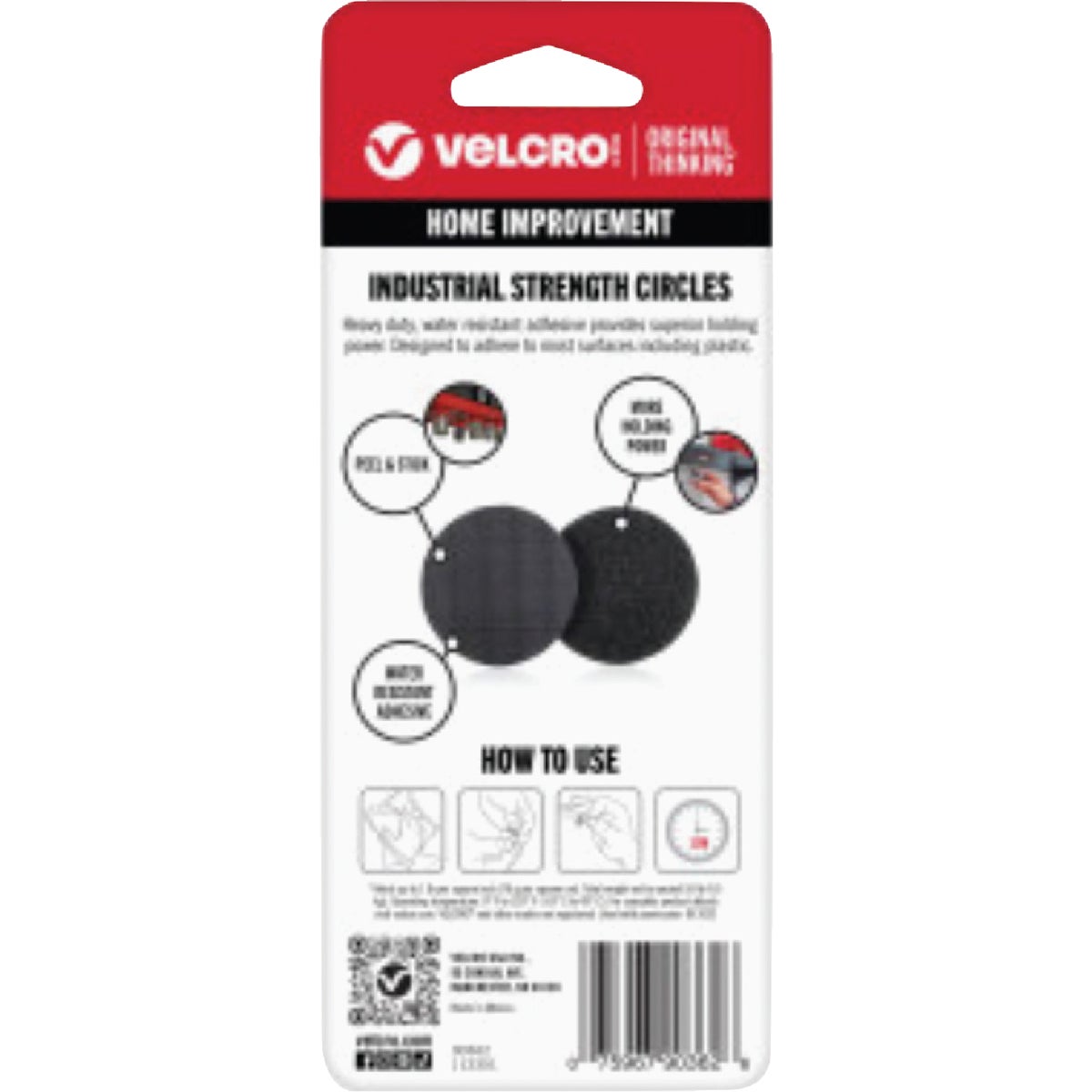 VELCRO Brand 1-7/8 In. Black Industrial Strength Hook & Loop Disc (4-Count) Image 4