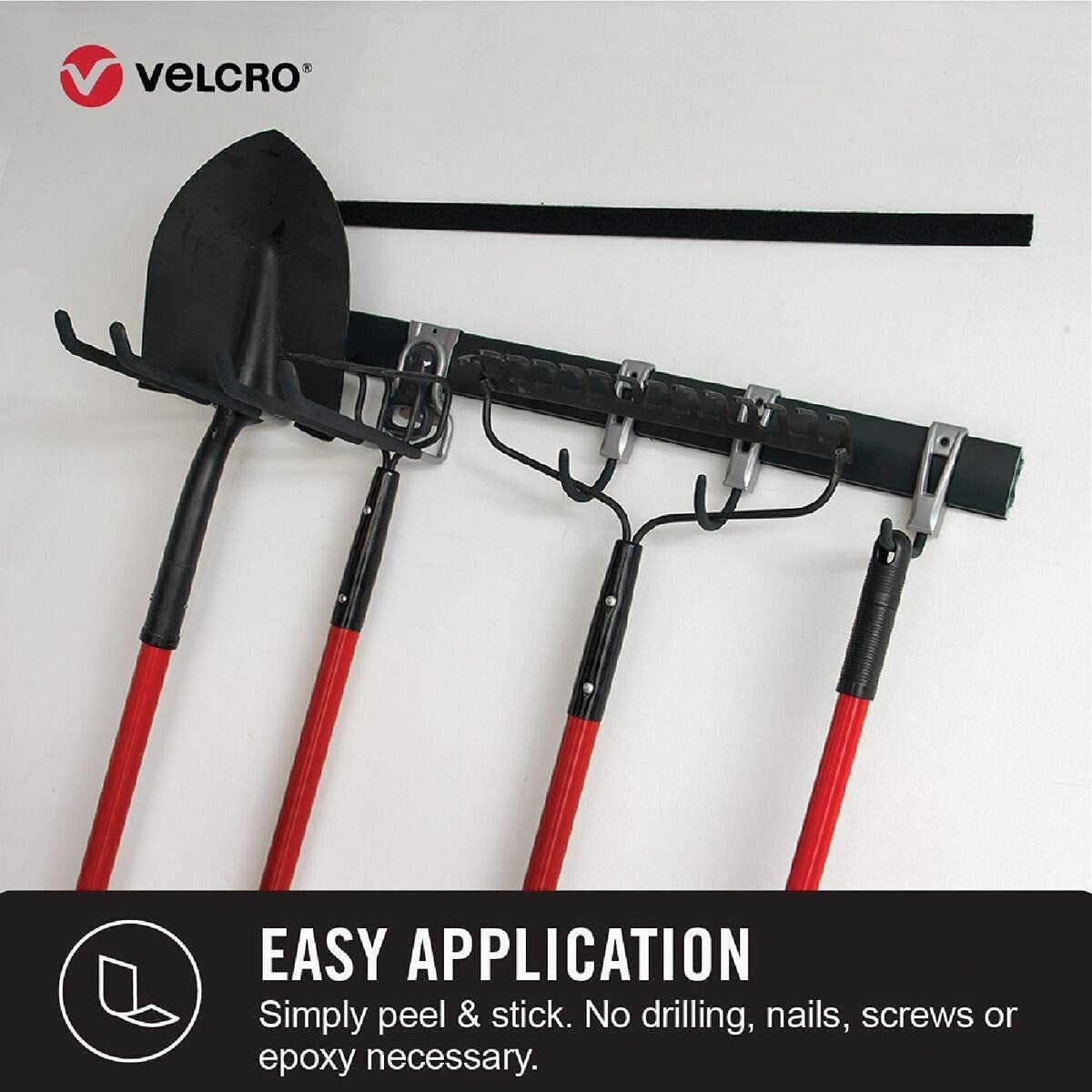 VELCRO Brand 2 In. x 4 Ft. Black Industrial Strength Hook & Loop Roll Image 2