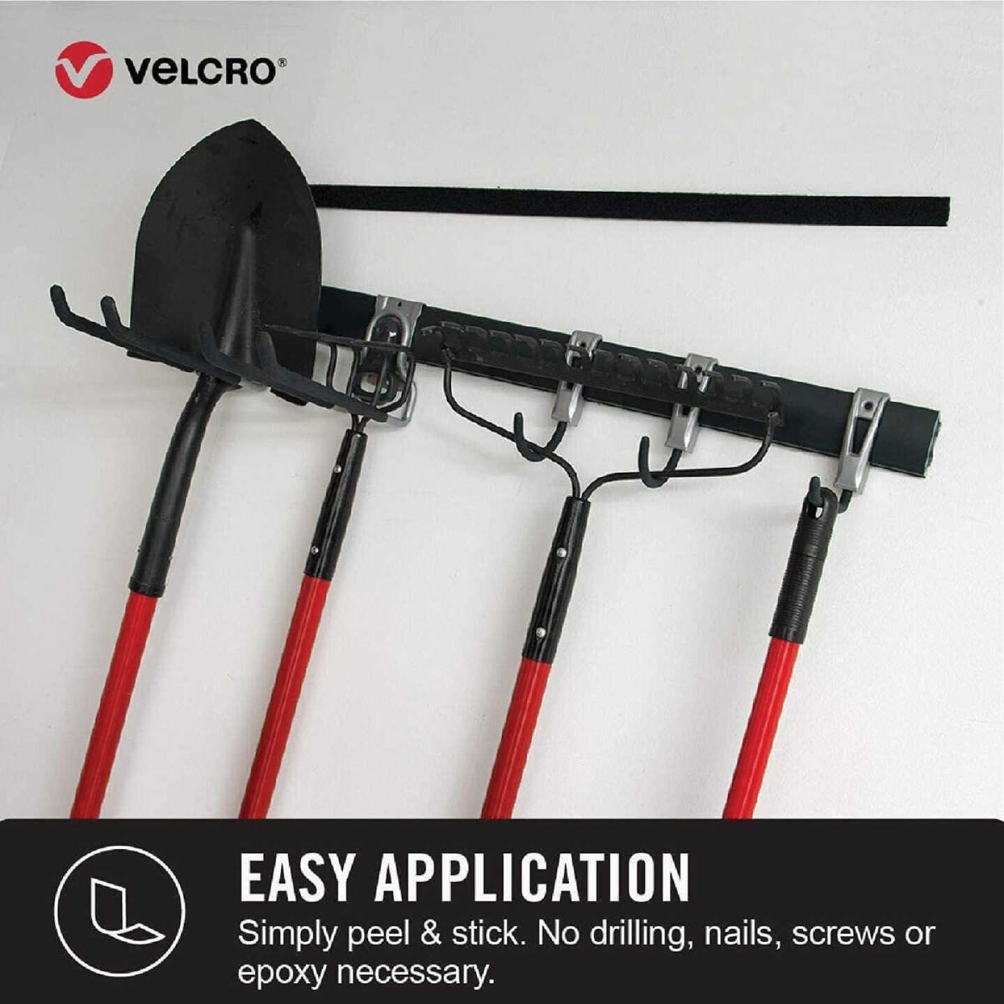 VELCRO Brand 2 In. x 4 Ft. Black Industrial Strength Hook & Loop Roll Image 2
