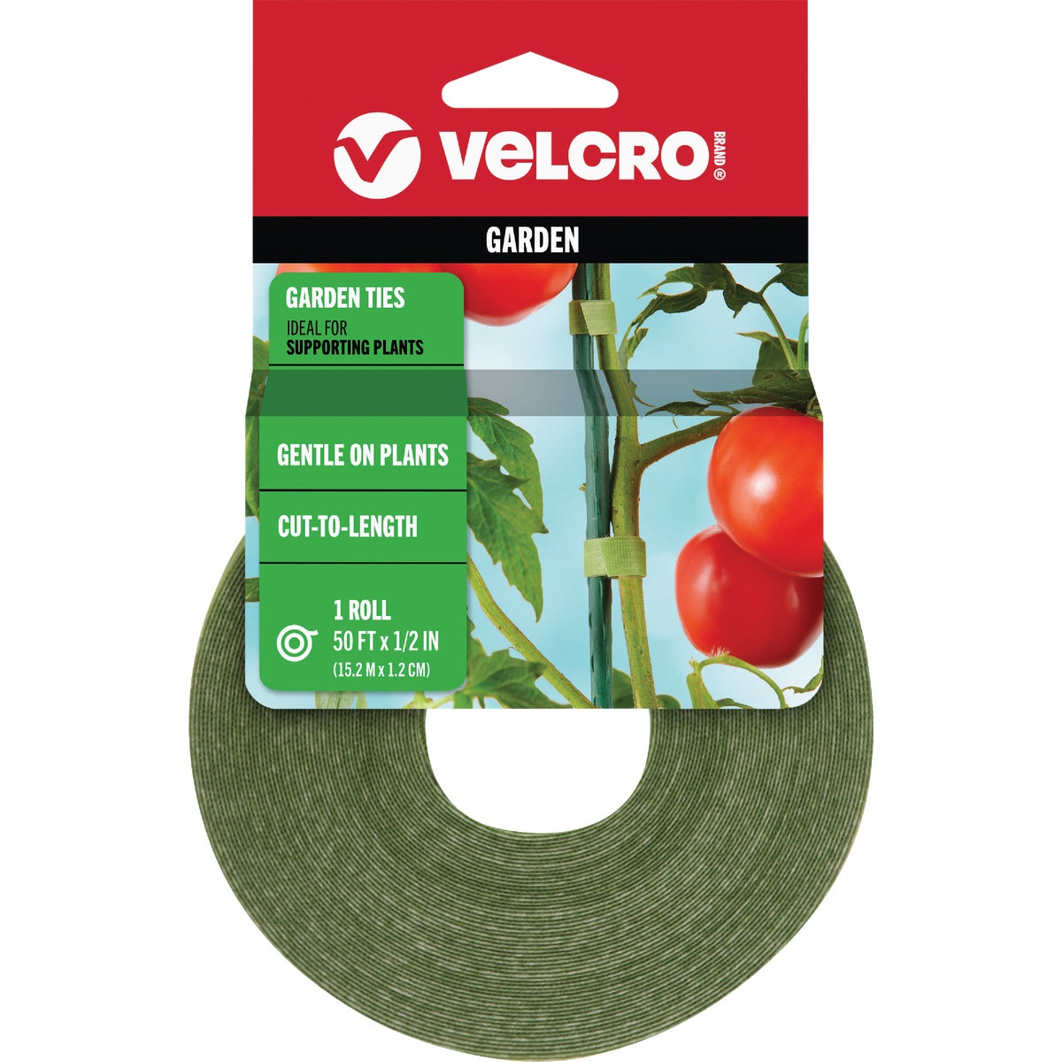 VELCRO Brand One-Wrap 50 Ft. x 1/2 In. Green Garden Ties