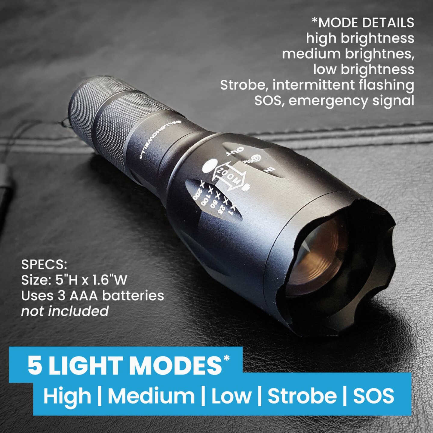 Bell+Howell Taclight Flashlights (3-Pack) Image 4