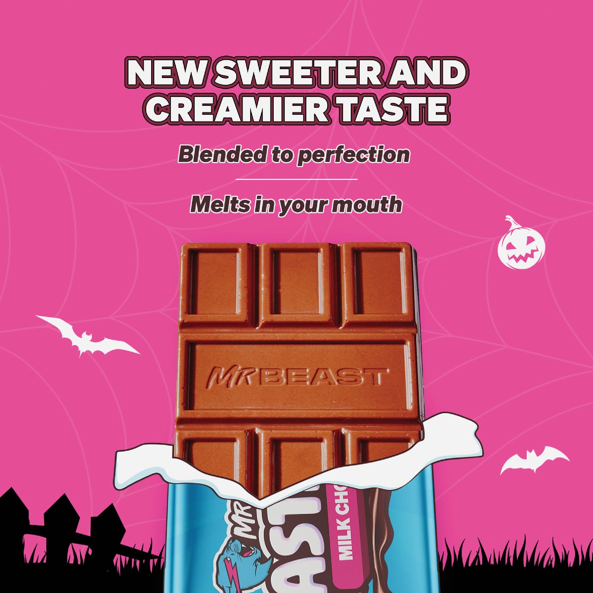 Feastables Milk Chocolate Crunch Candy Bar Image 2
