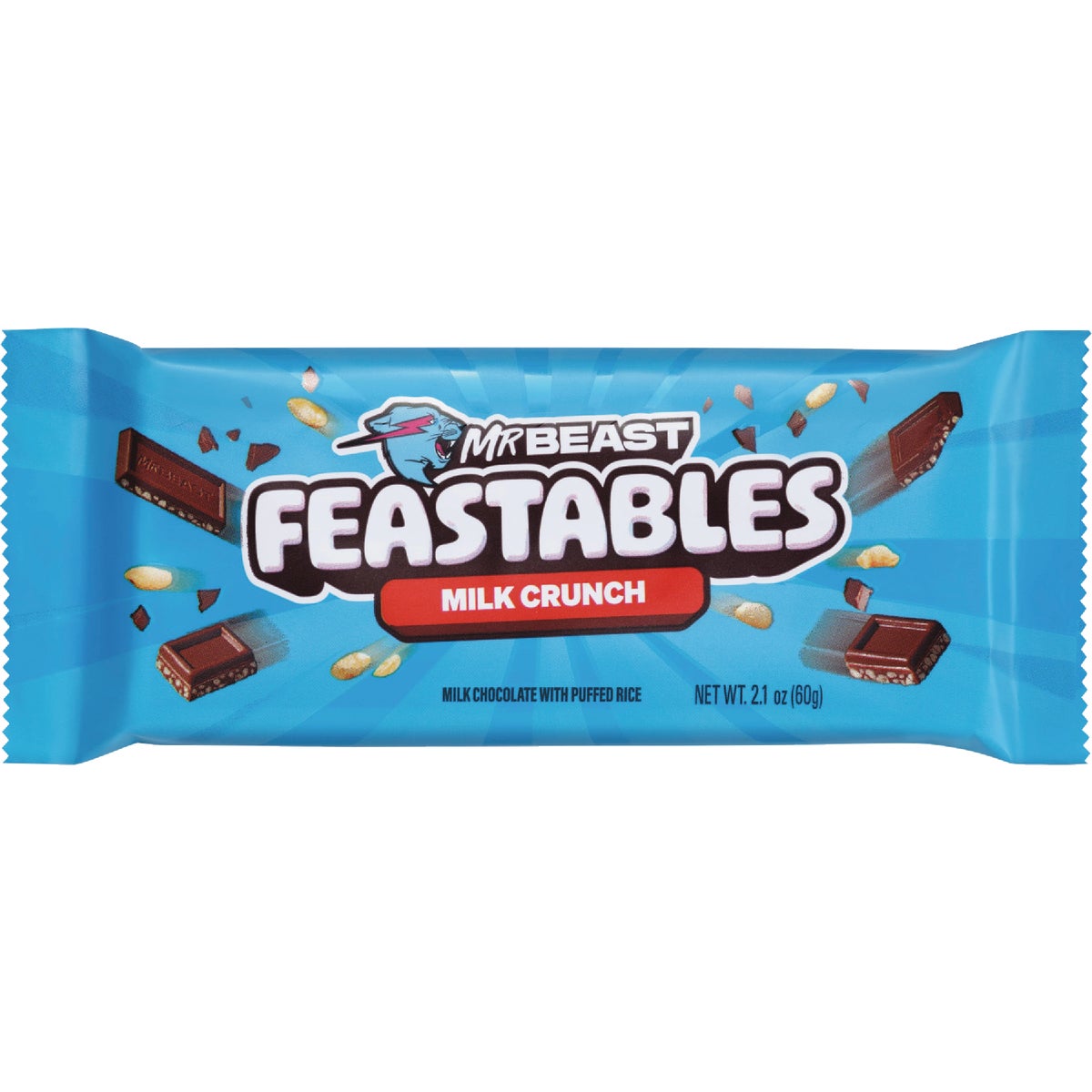 Feastables Milk Chocolate Crunch Candy Bar