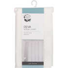 Zenna Home 70 In. x 72 In. Just Leaves White Waterproof PEVA Shower Curtain Image 3