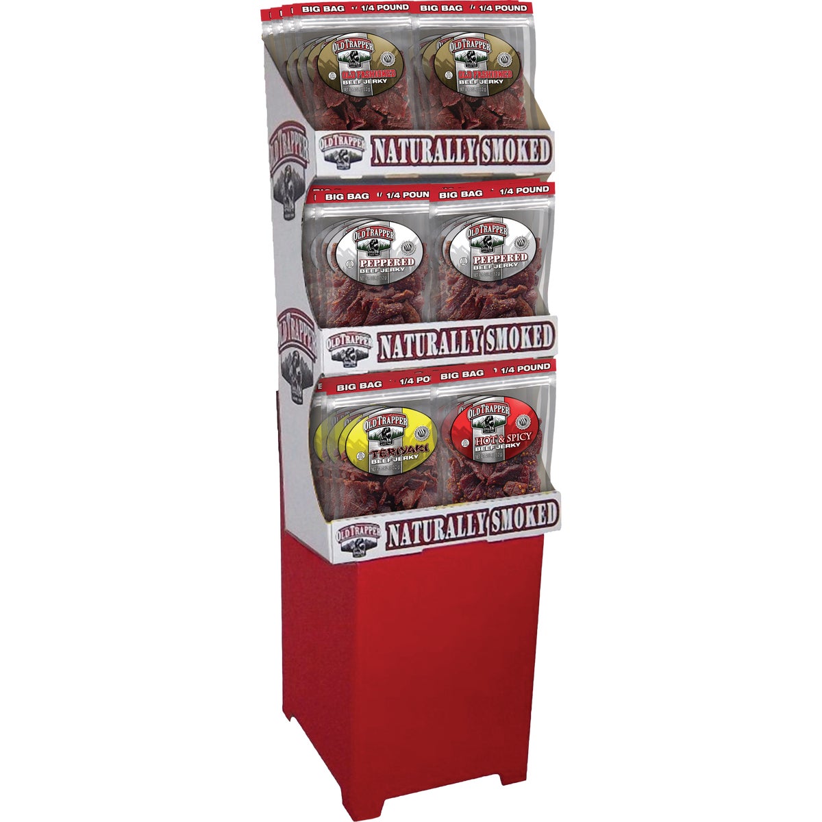Old Trapper 4 Oz. Beef Jerky Shipper Display (48-Piece)