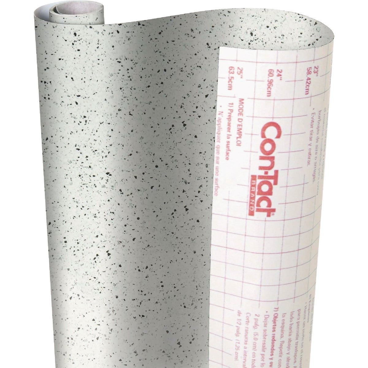 Con-Tact 18 In. x 9 Ft. Black and White Granite Creative Covering Self-Adhesive Shelf Liner Image 4