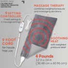 Sharper Image 4 Lb. Calming Heat Massaging Weighted Heating Pad Image 2