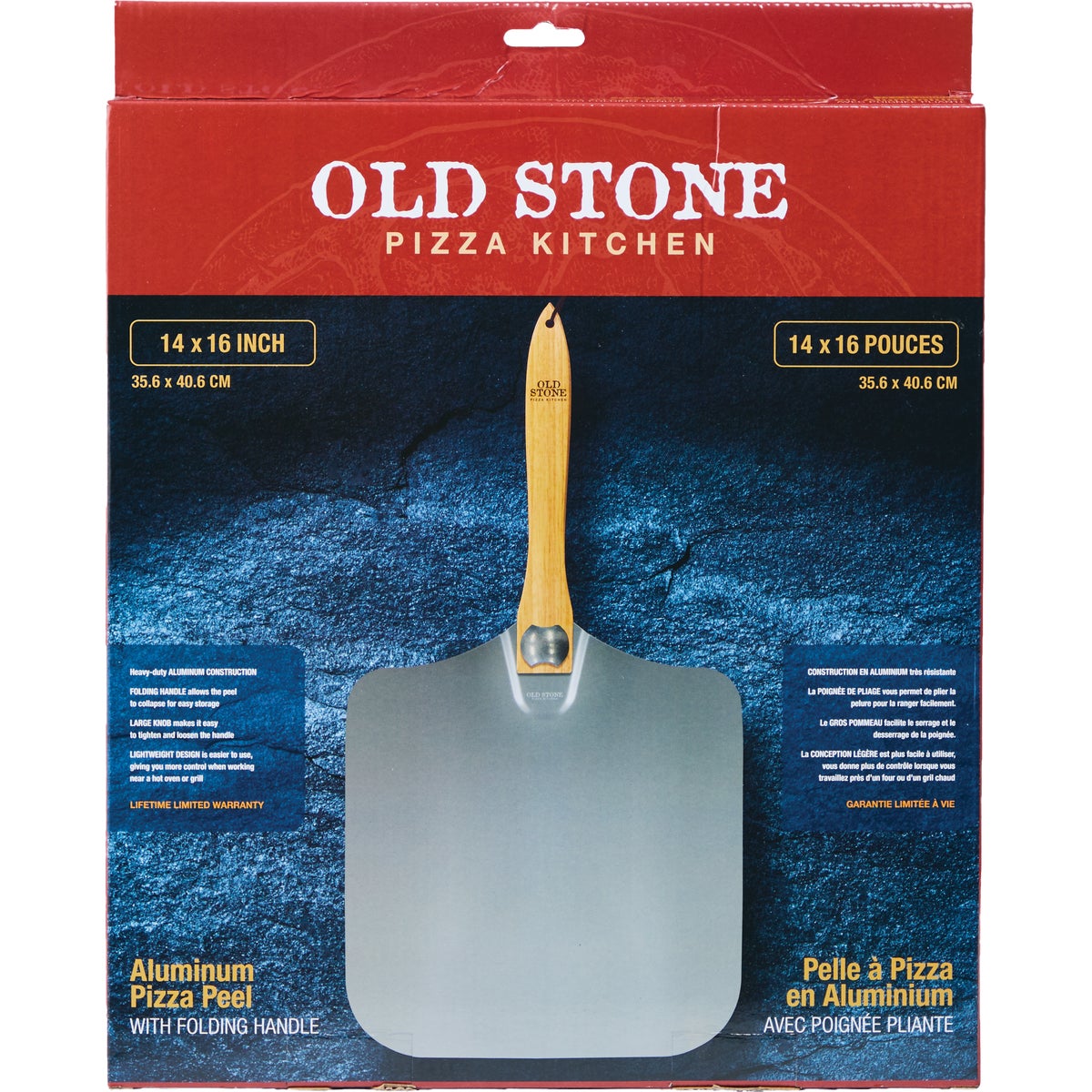 Old Stone 14 In. x 16 In. Pizza Peel With Folding Handle Image 5