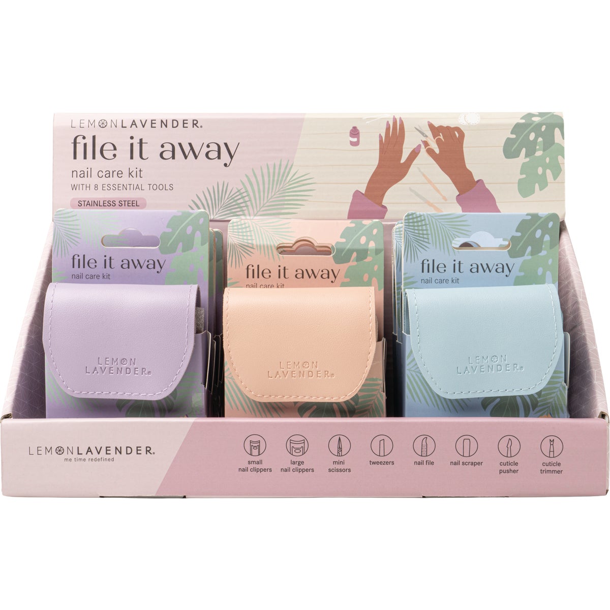 Lemon Lavender File It Away Nail Care Kit (8-Piece) Image 3