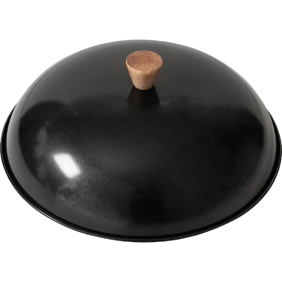 Joyce Chen Classic Series 14 In. Uncoated Carbon Steel Flat Bottom Wok Set with Lid and Birch Handles (4-Pc.) Image 8