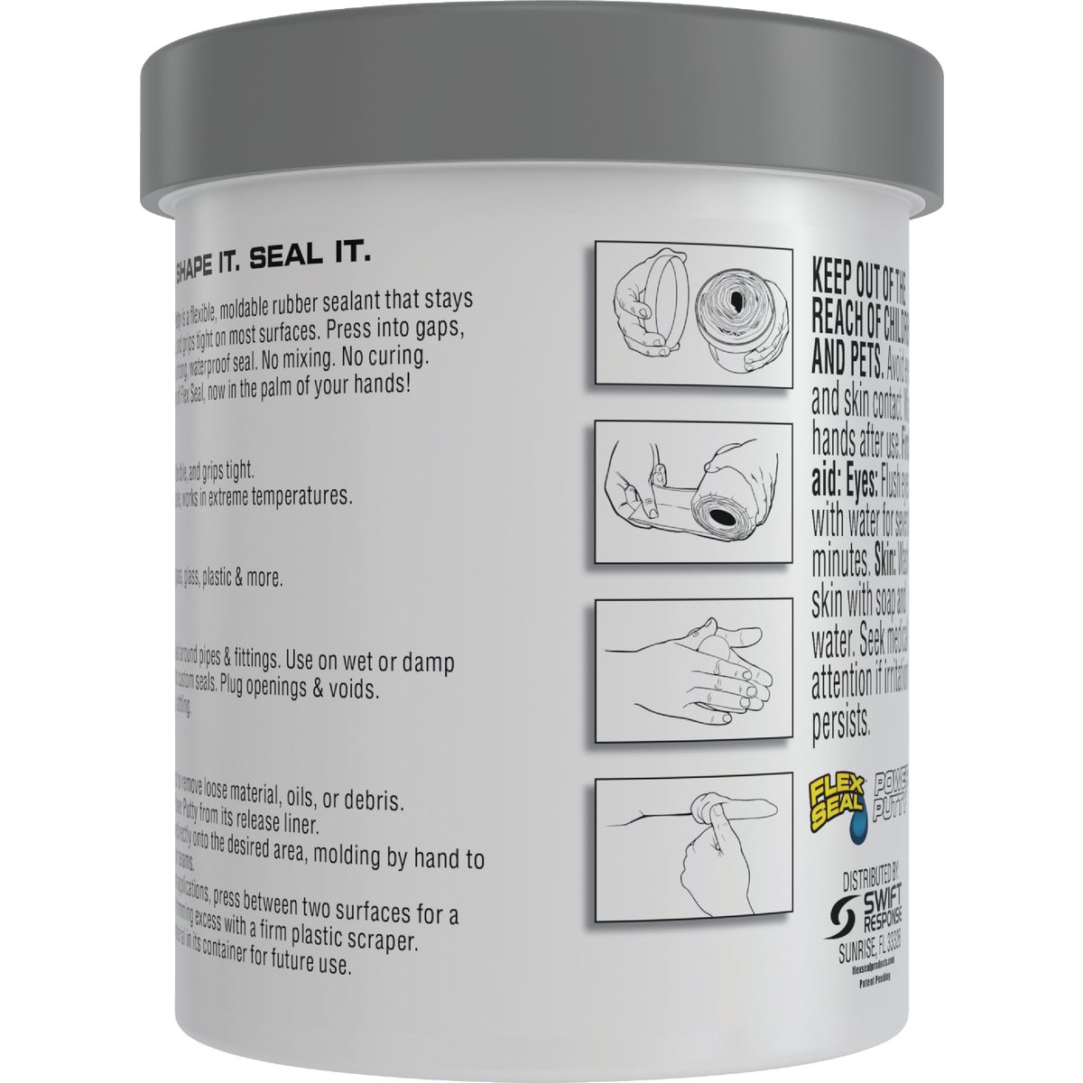 Flex Seal Power Putty 16 Oz. Gray Multi-Purpose Adhesive Image 5