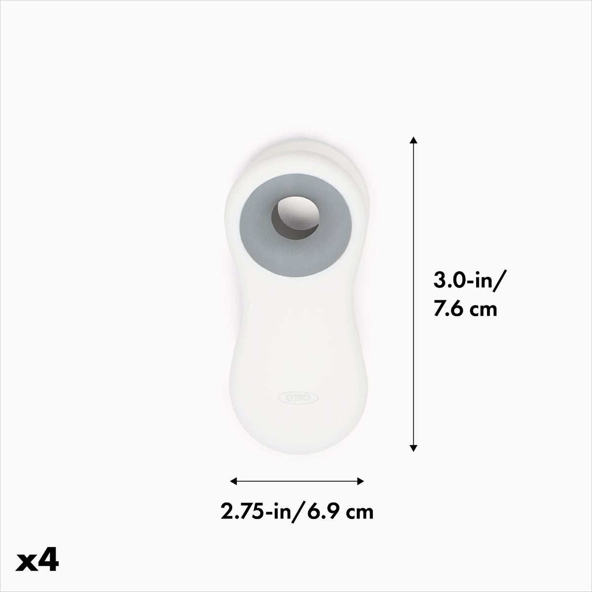 OXO Good Grips 3 In. White All-Purpose Magnetic Clip (4-Pack) Image 4