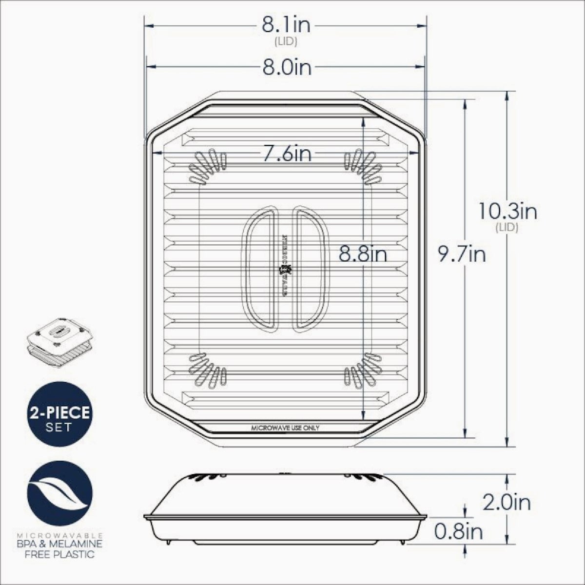 NordicWare Compact Bacon Tray with Lid Image 4