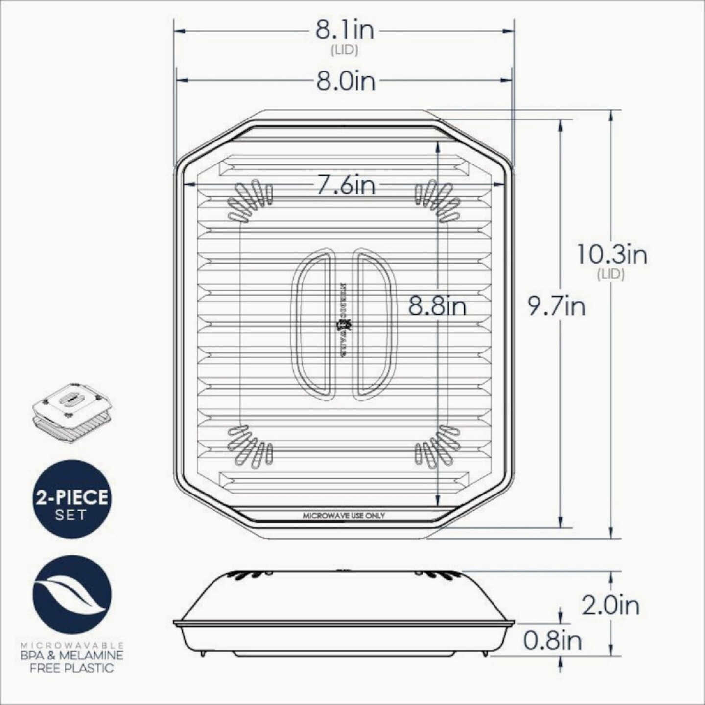 NordicWare Compact Bacon Tray with Lid Image 4