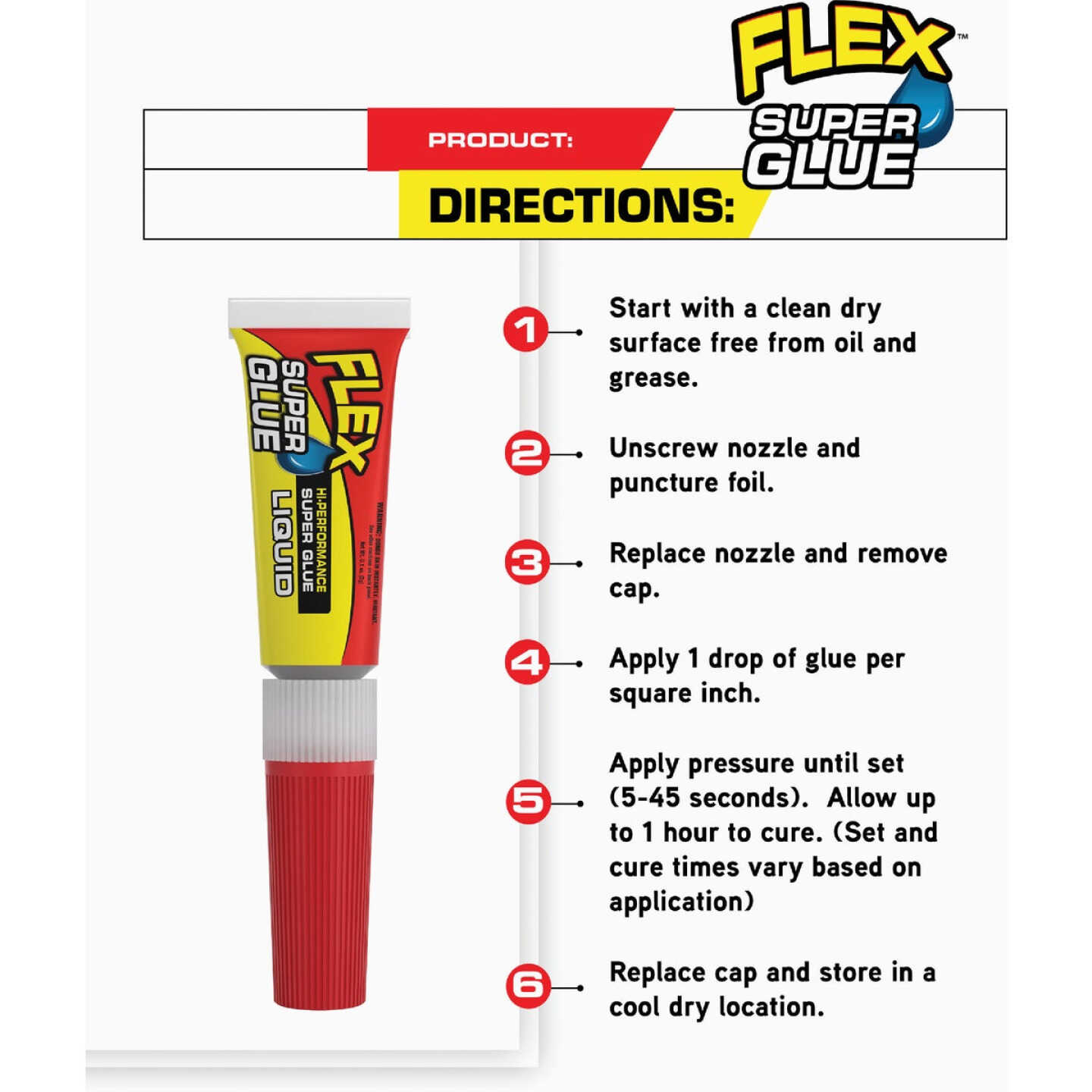 Flex 0.1 Oz. Liquid Super Glue (2-Pack) Image 2