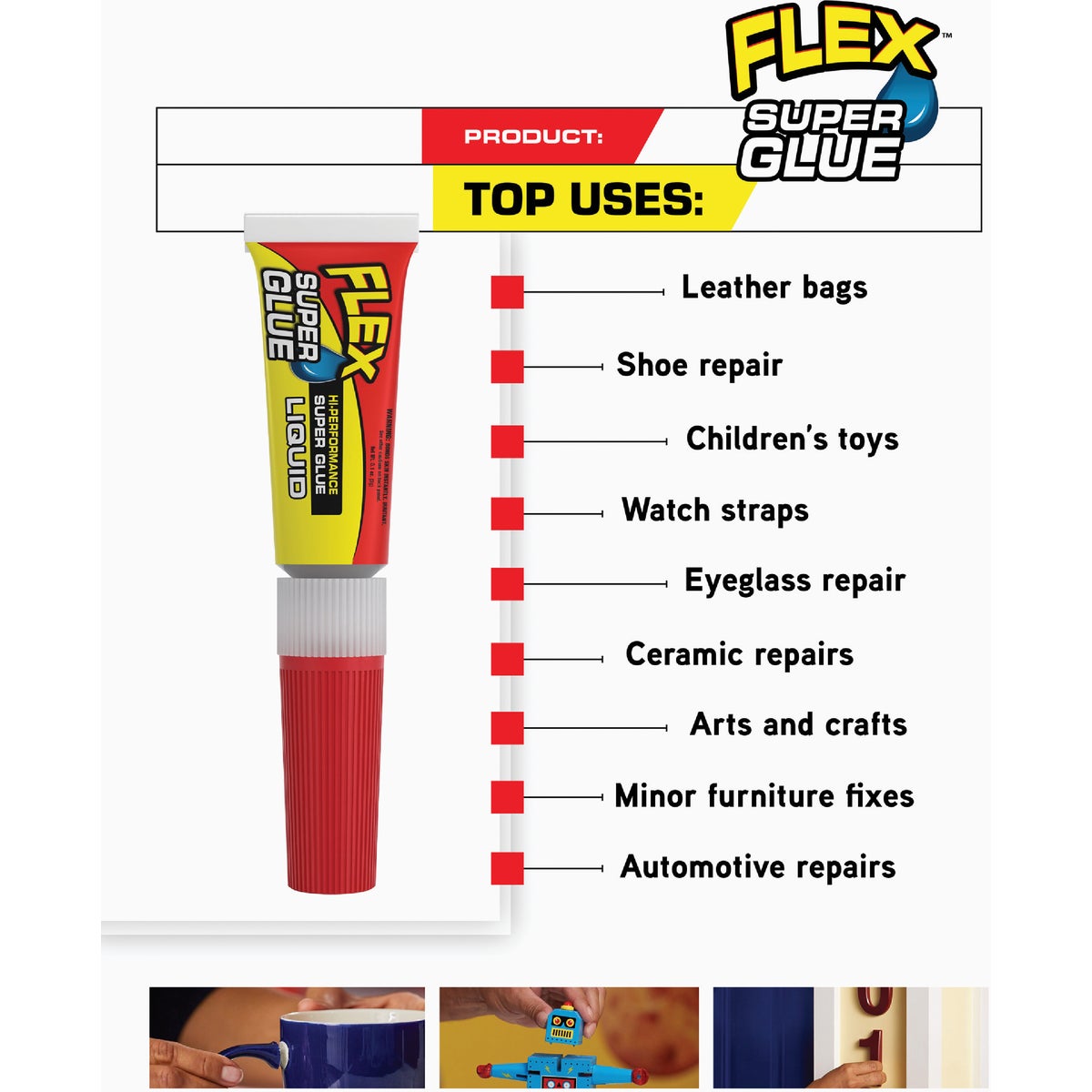Flex 0.1 Oz. Liquid Super Glue (2-Pack) Image 3