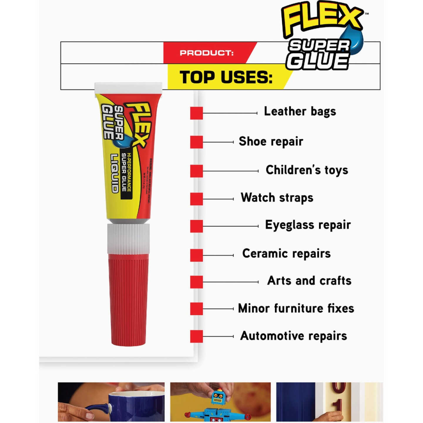 Flex 0.1 Oz. Liquid Super Glue (2-Pack) Image 3