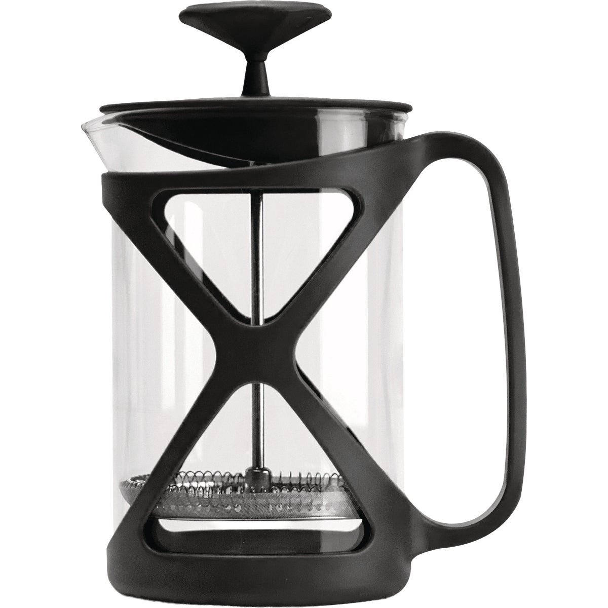 Epoca Primula Tempo Glass/Stainless Steel 6-Cup French Press Coffee Maker, Glass/Stainless Steel, 6 Cups Image 1