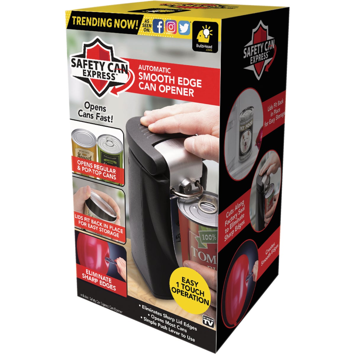 Safety Can Express Smooth Edge Automatic Can Opener