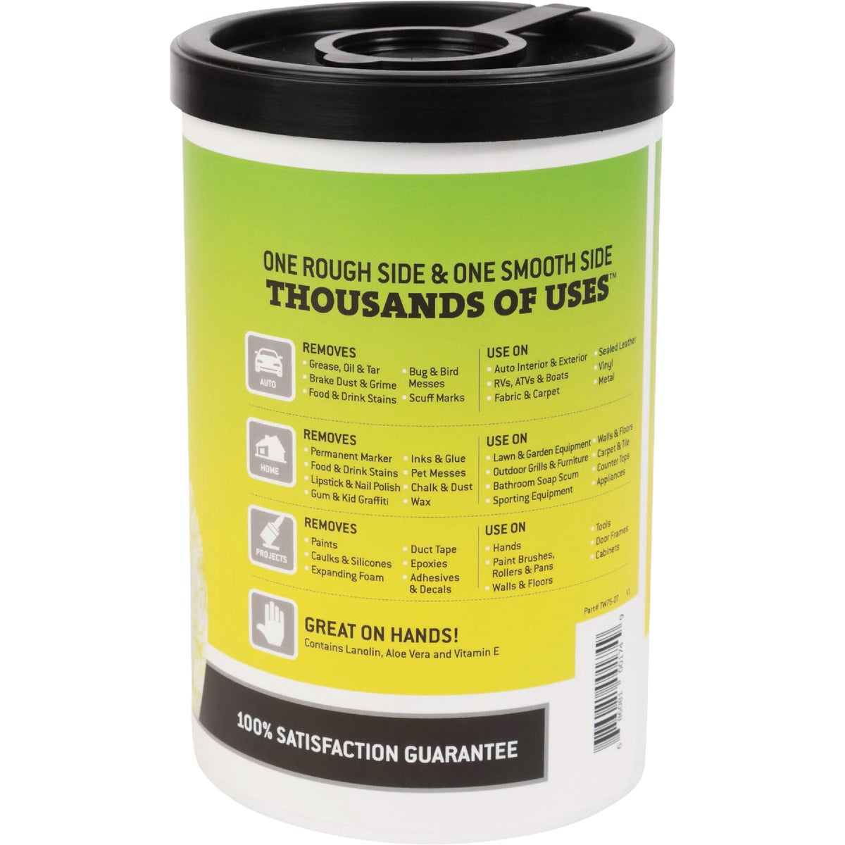 Tub O' Towels 10 In. x 12 In. Heavy Duty Dual Texture Wipes (75-Count) Image 5