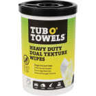 Tub O' Towels 10 In. x 12 In. Heavy Duty Dual Texture Wipes (75-Count) Image 1