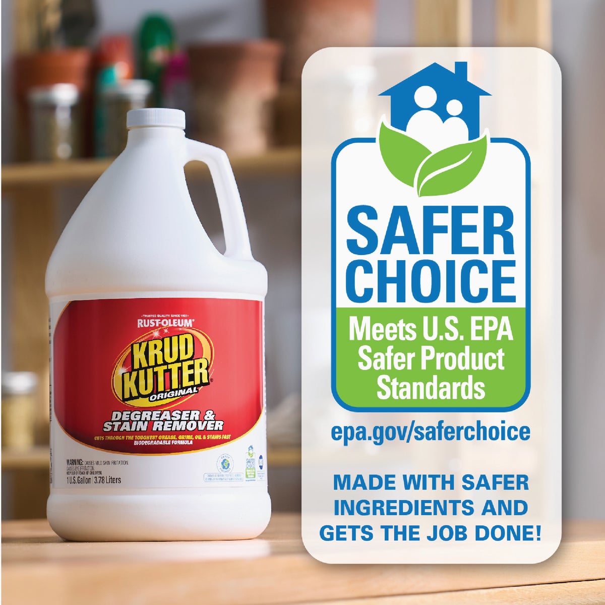 Krud Kutter 1 Gal. Liquid Concentrate Cleaner & Degreaser Stain Remover Image 6