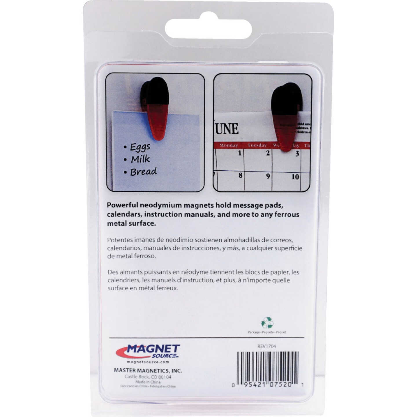 Master Magnetics 3-1/2 In. Red Magnetic Clip (2-Pack) Image 8