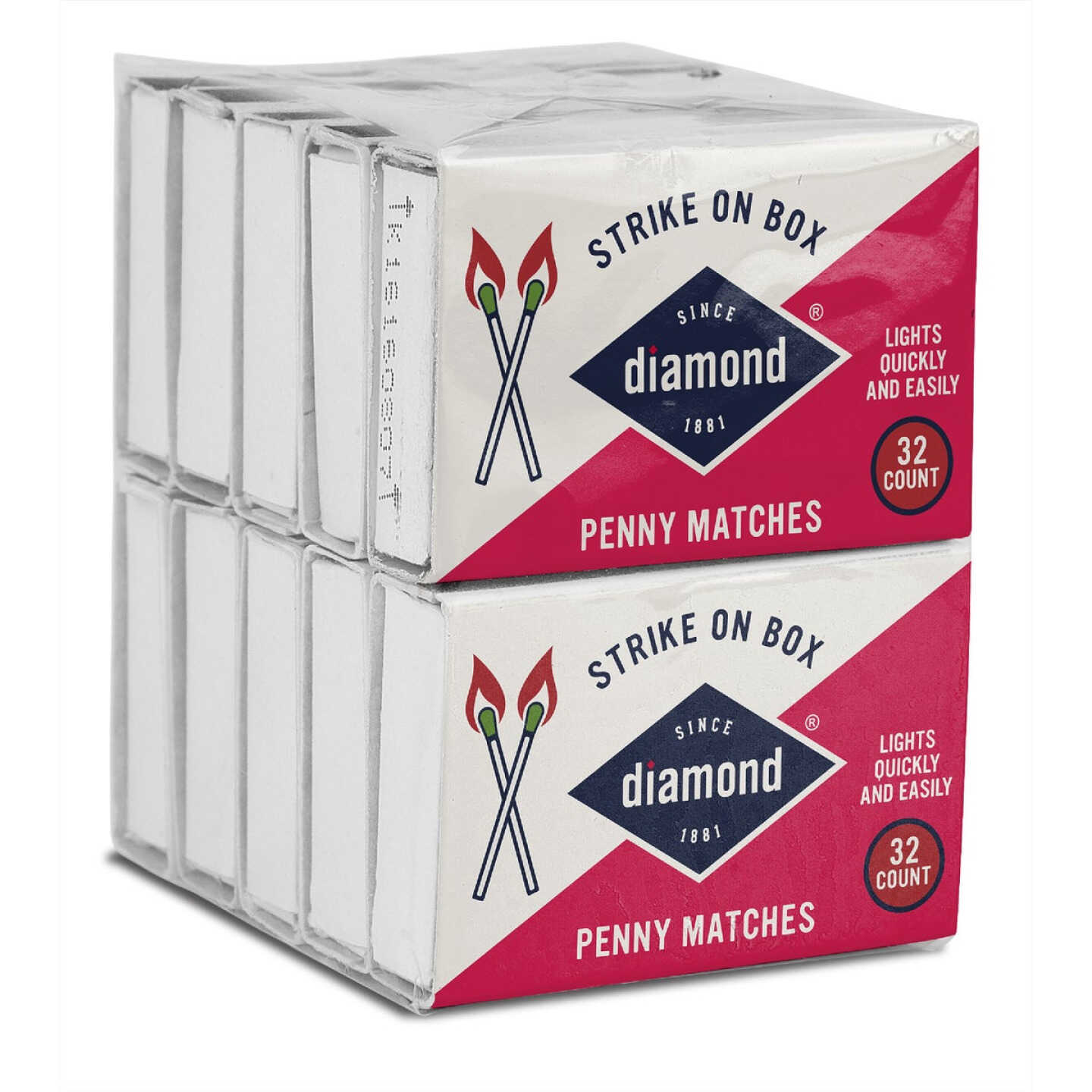 Diamond 2-3/8 In. 32-Count Strike on Box Pocket Matches (10-Pack) Image 1