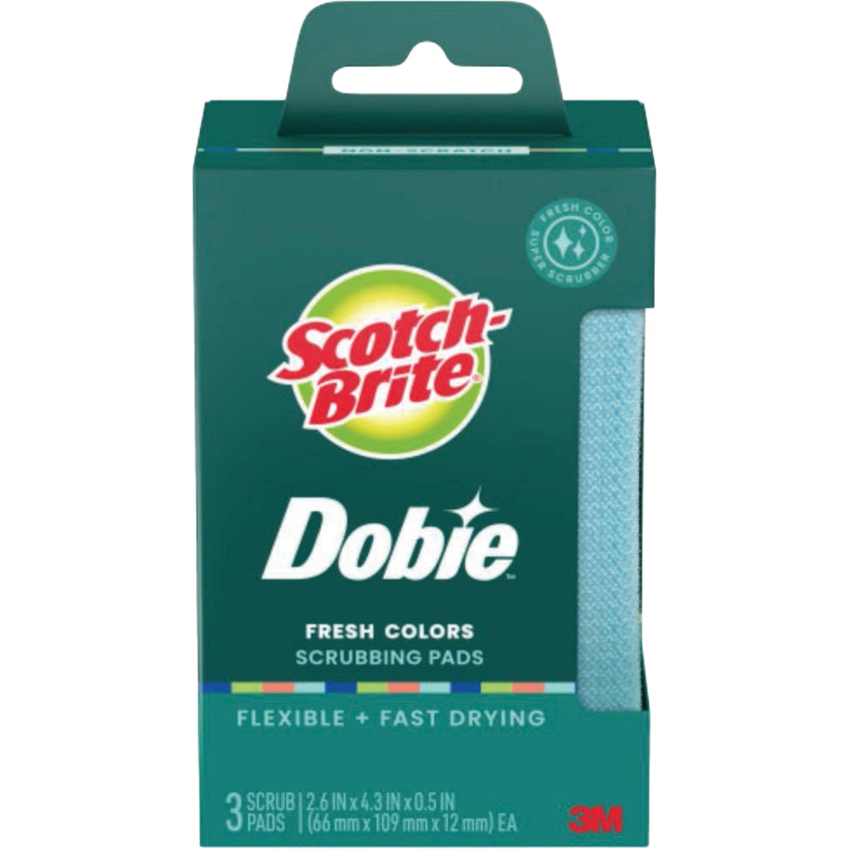Scotch-Brite Dobie Colors All Purpose Scrubbing Pad (3-Pack)
