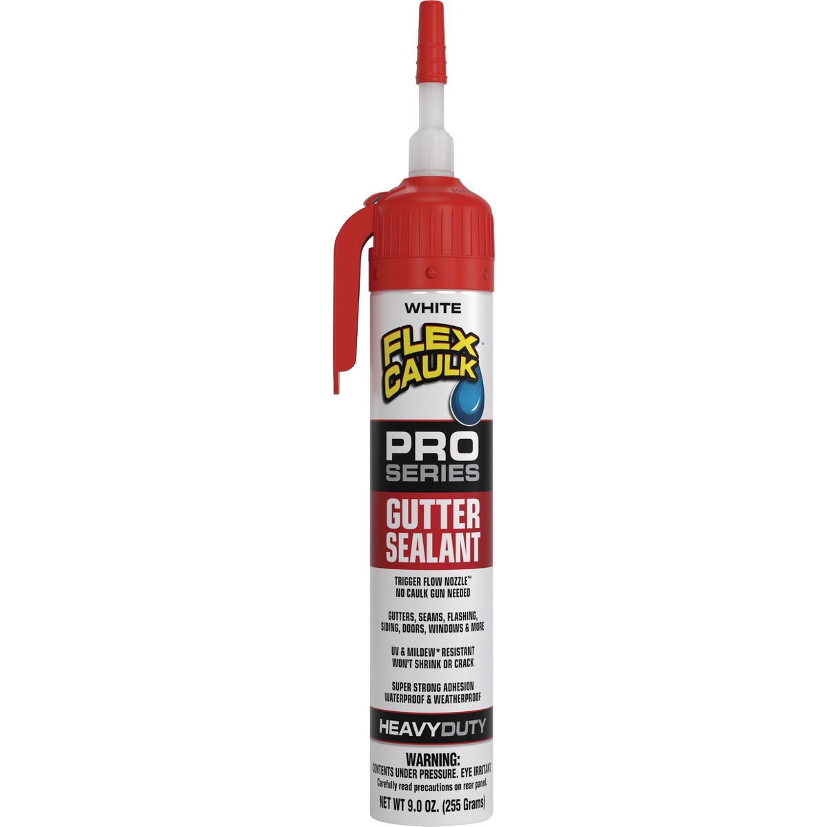 Flex Seal Flex Caulk 9 Oz. Pro Series Gutter Sealant, White Image 1