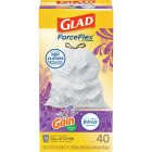 Glad 13 Gal. ForceFlex Lavender/Gain Original Odor Shield Tall Kitchen Drawstring Trash Bag Display Image 2