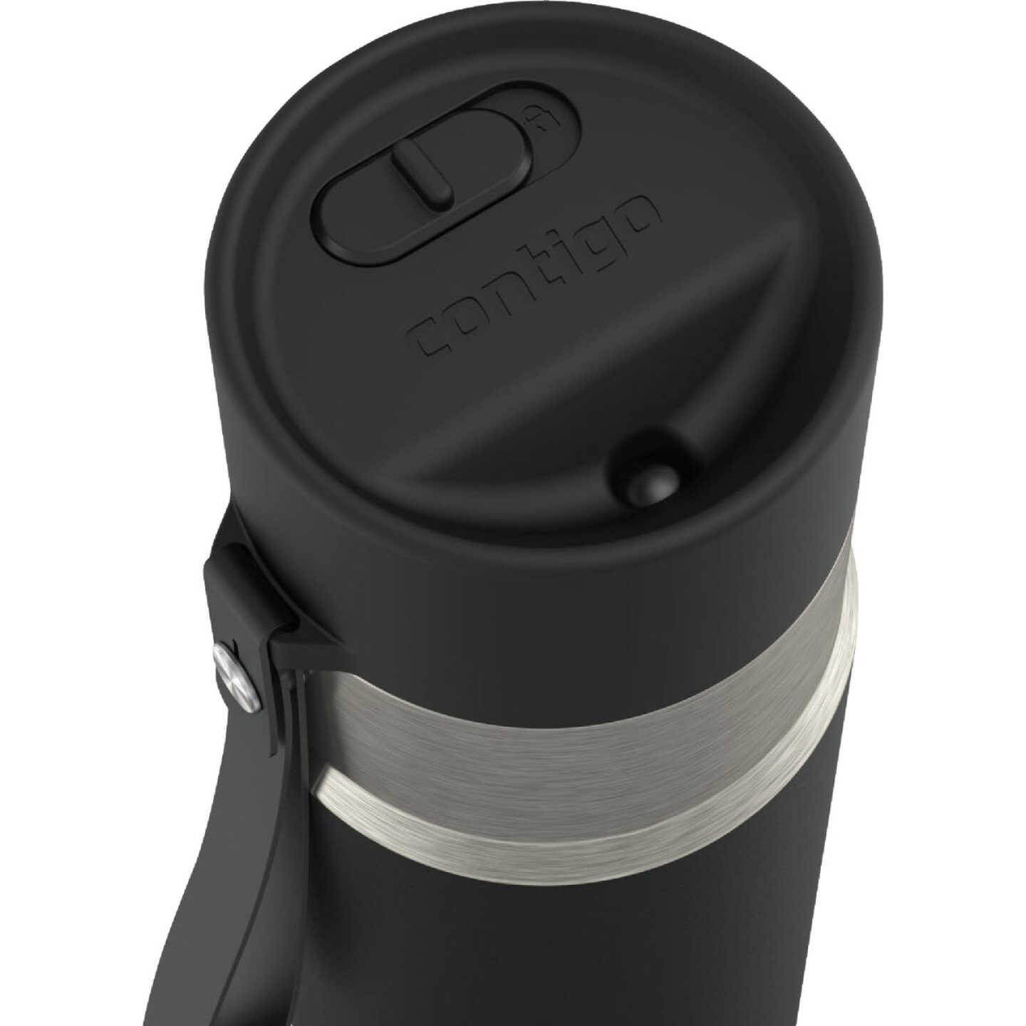 Contigo AutoSeal 18 Oz. Leakproof Water Bottle with Carrying Strap, Black Image 2