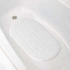 Zenna Home 27-1/2 In. x 15-1/2 In. White Non-Slip Bath Mat Image 2