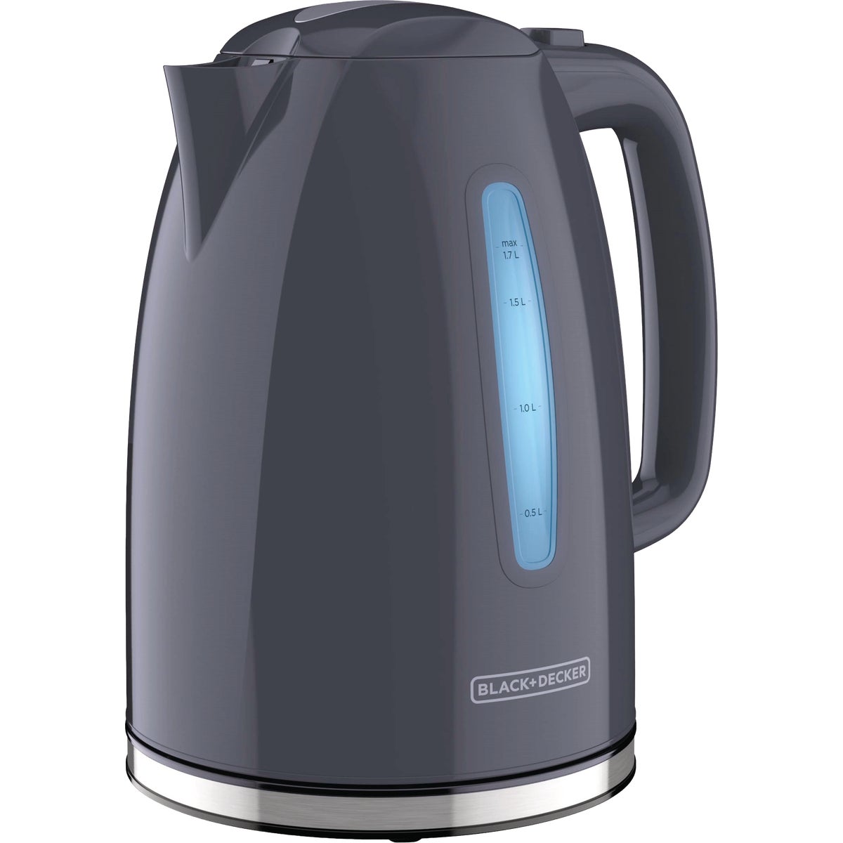 Black & Decker 1.7 Ltr. Gray Rapid Boil Electric Kettle
