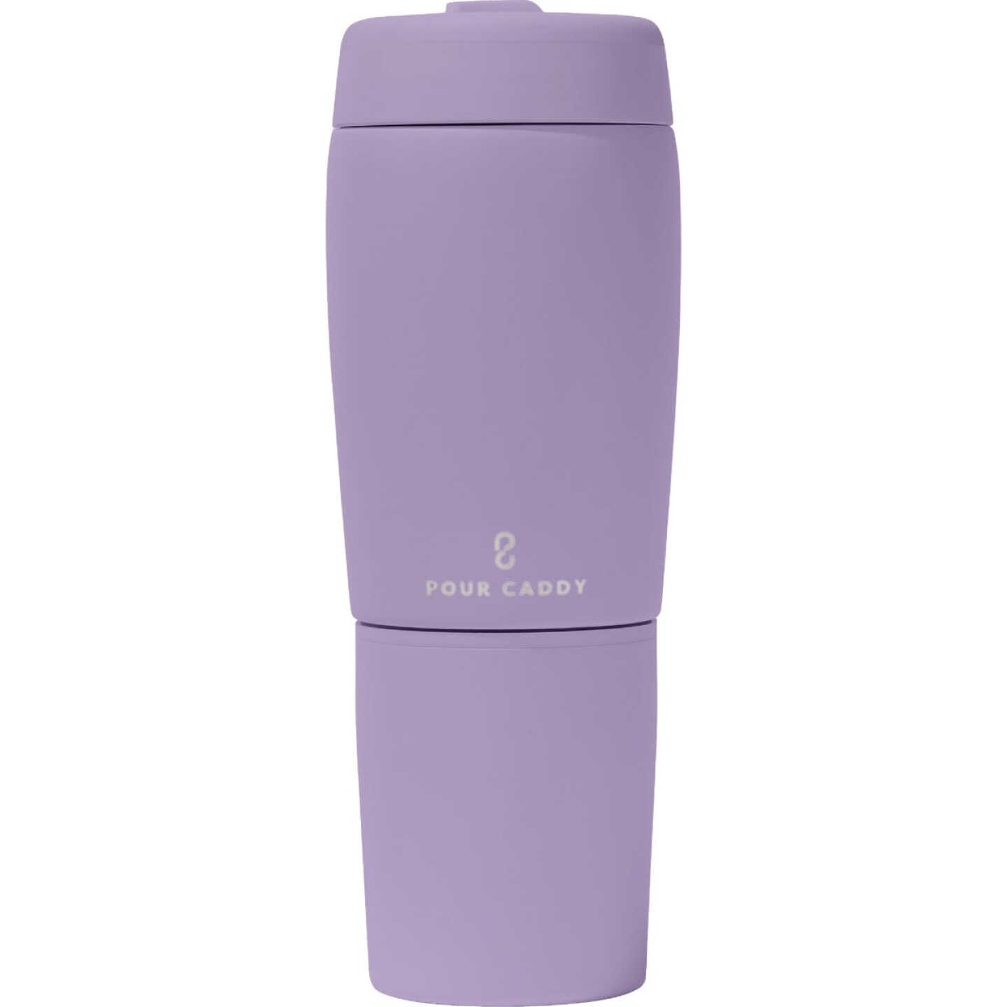 Pour Caddy 20 Oz. Lilac Stainless Steel Insulated Drink Holder Image 2