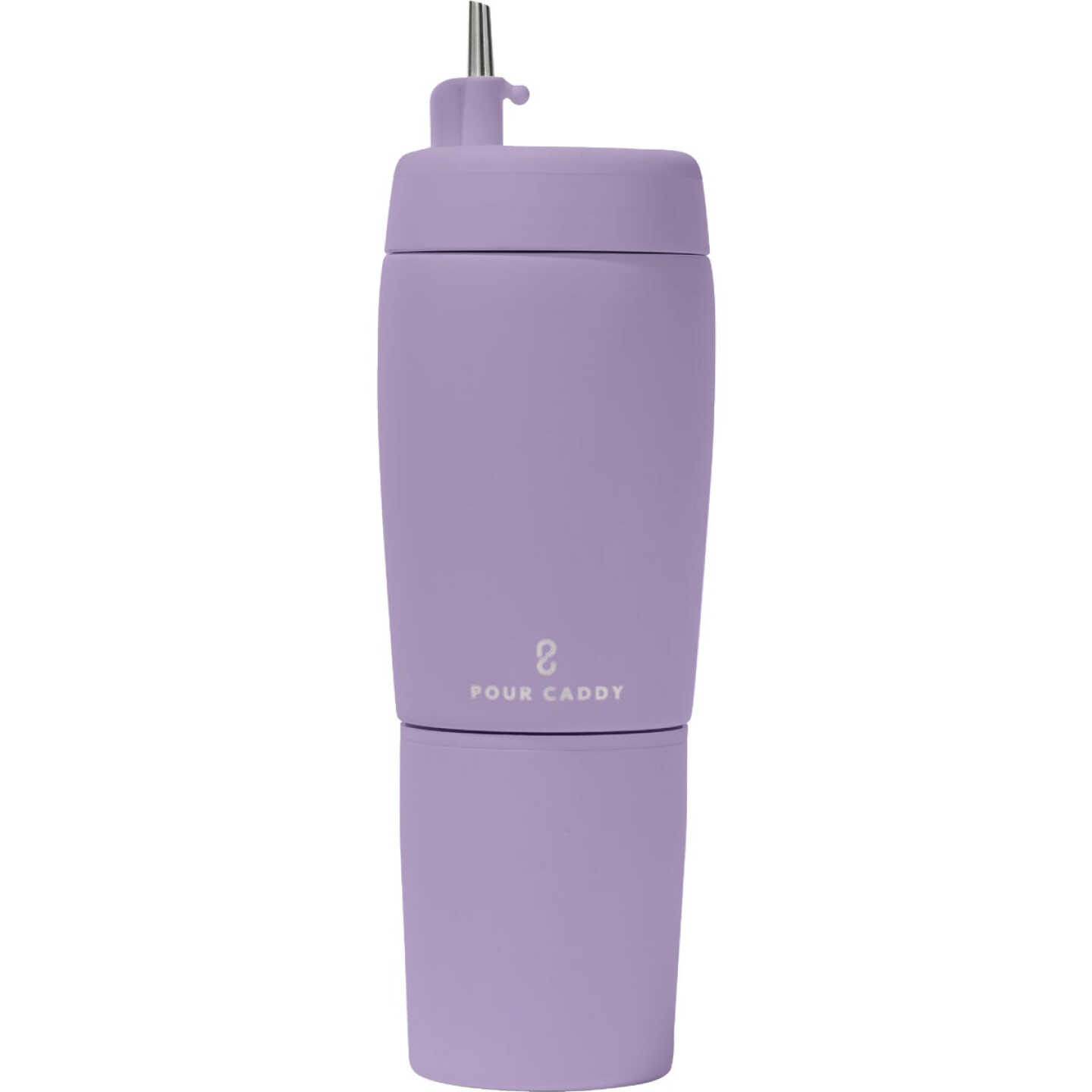 Pour Caddy 20 Oz. Lilac Stainless Steel Insulated Drink Holder Image 1