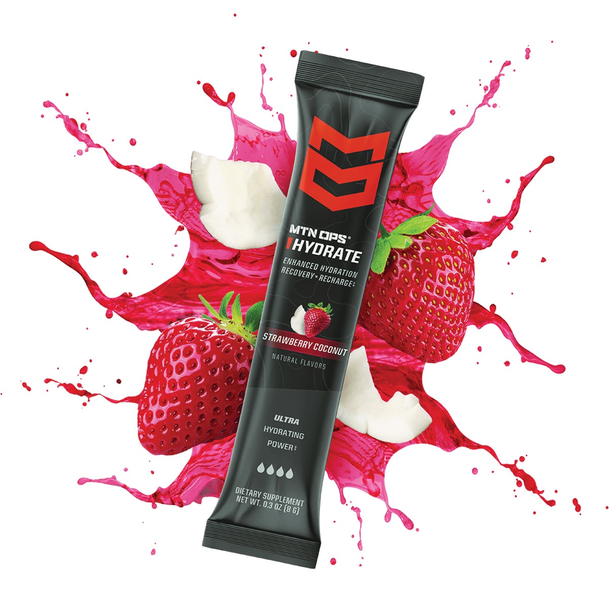 MTN OPS Hydrate Strawberry Coconut Drink Mix
